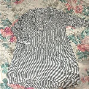Old Navy Black and White Striped Tunic
